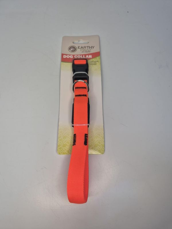 LED halsband met licht maat M - klikhalsband - lichtgevende halsband hond - oranje