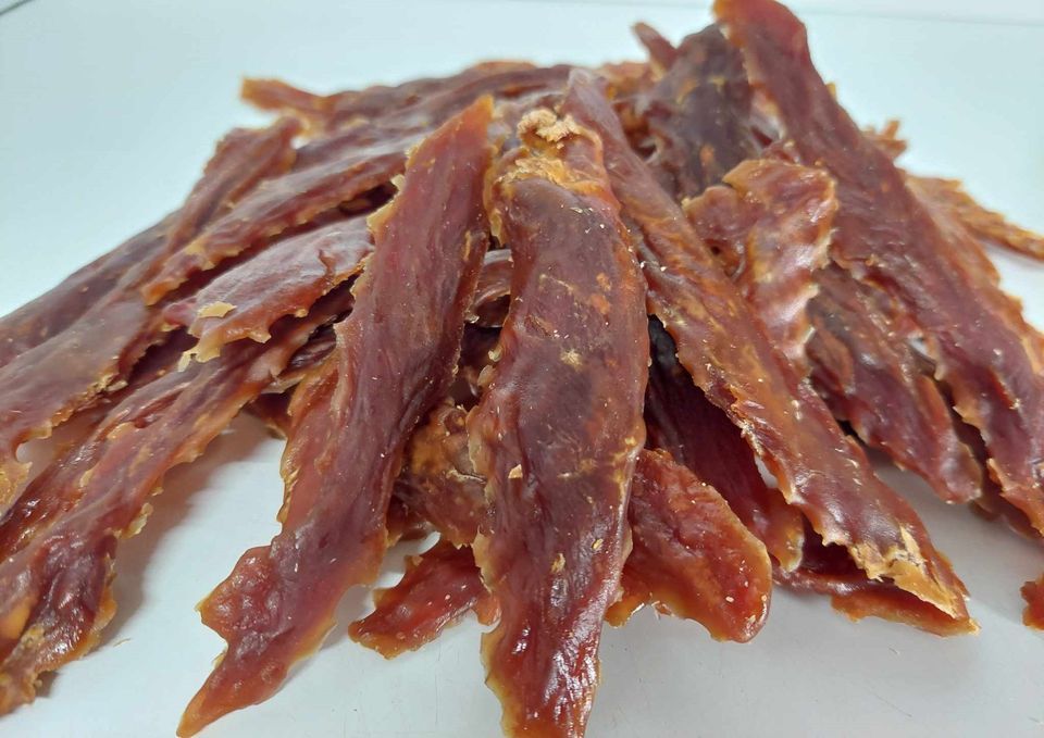 DierOKÉ eendfilet 100% natuurlijke hondensnacks - filet - eend hypoallergeen - hypoallergenic -  graanvrij - 400gr- duck jerkey