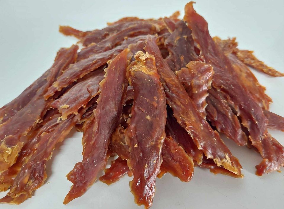 DierOKÉ eendfilet 100% natuurlijke hondensnacks - filet - eend hypoallergeen - hypoallergenic -  graanvrij - 400gr- duck jerkey