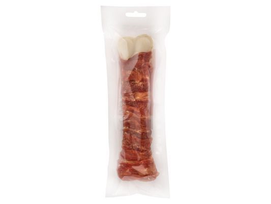 Landman - Groot bot runderhuid met heerlijke omwikkelde eend - 200gr - eendbot - rawhide 20cm