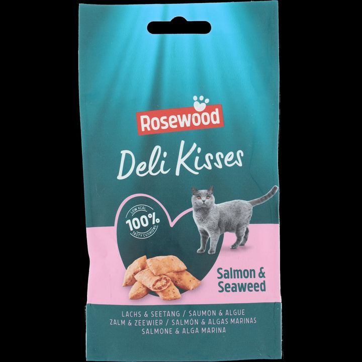 Rosewood Deli Kisses zalm&seaweed60gr - kattensnacks salmon (zie bulkvoordeel) Rosewood Deli Kisses zalm&seaweed60gr - kattensnacks salmon (zie bulkvoordeel)