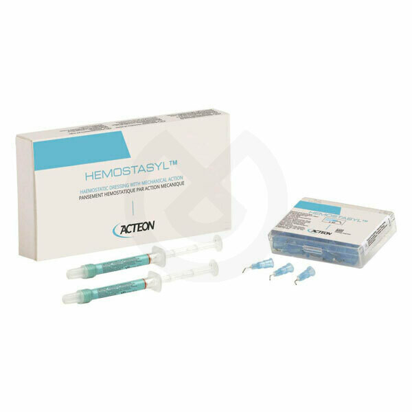 KIT HEMOSTASYL ENVASE 2 jeringas de 2 gr + 40 cánulas
ACTEON