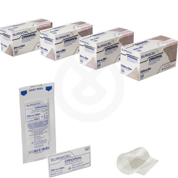 SURGICEL 5 X 7,5 CM. 10 uds.
ETHICON