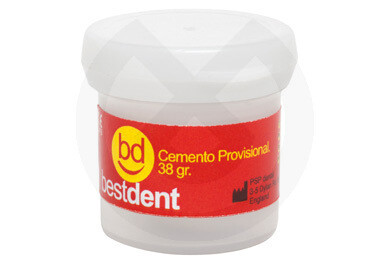 CEMENTO PROVISIONAL MARFIL 38GR.
BESTDENT
CEMENTO OBTURACIÓN PROVISIONAL