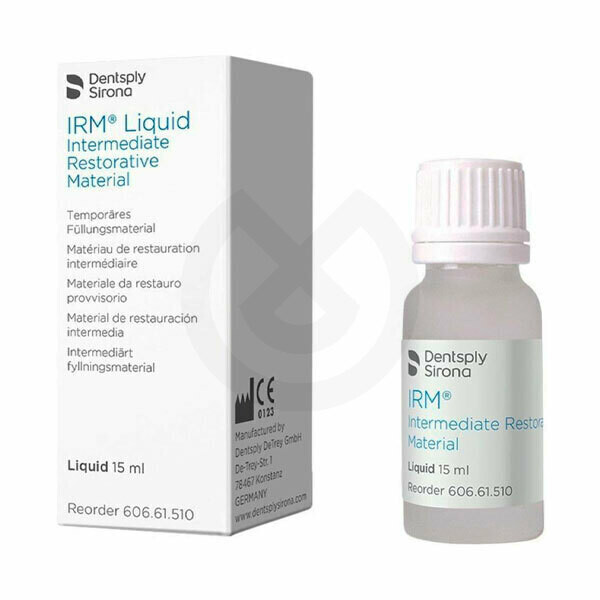 IRM LIQUIDO 15ML. DENTSPLY CEMENTO OBTURACIÓN PROVISIONAL