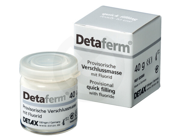 DETAFERM
DETAX
CEMENTO OBTURACIÓN PROVISIONAL