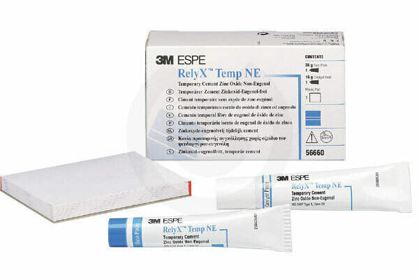 RELYX TEMP NE SIN EUGENOL 36+16GR. 3M
CEMENTO TEMPORAL