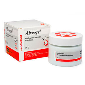 ALVEOGYL 10 g
SEPTODONT
CEMENTO QUIRÚRGICO