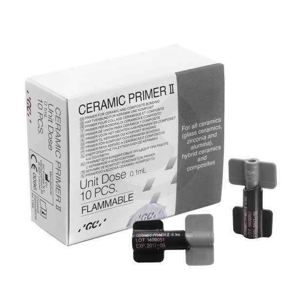 CERAMIC PRIMER II MONODOSIS
GC
CEMENTO MUÑONES
