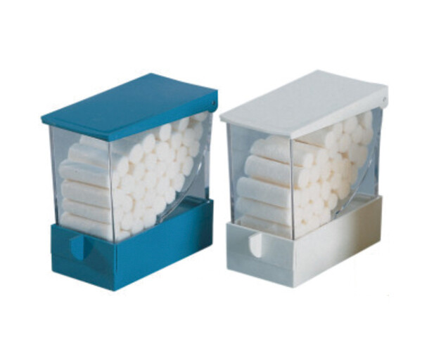 DISPENSADOR AZUL ROLLO ALGODÓN 
LARIDENT