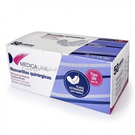 MASCARILLAS RECTANGULAR AZUL IIR 50U.