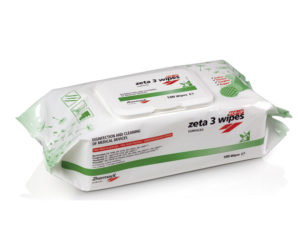 ZETA 3 WIPES POP-UP TOALLITA 100 ud