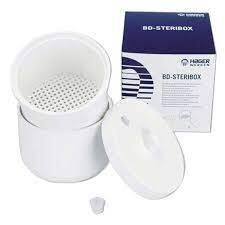 CAJA DESINFECCIÓN FRESAS BD-STERIBOX PLÁSTICO
HAGER & WERKEN
 DESINFECCIÓN FRESAS