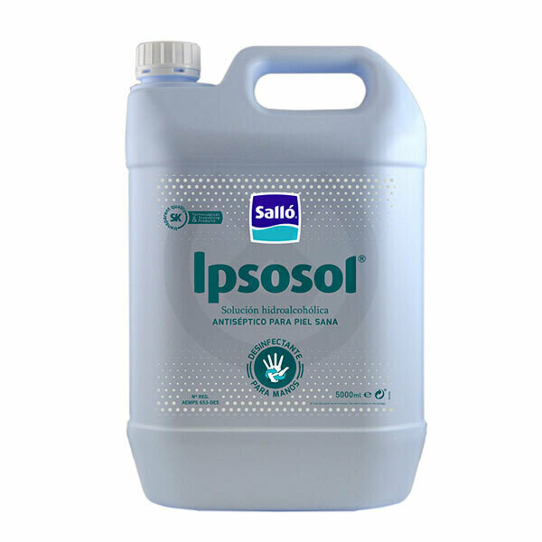 IPSOSOL SOLUCION MANOS 5L.
SALLO DESINFECCIÓN DE MANOS