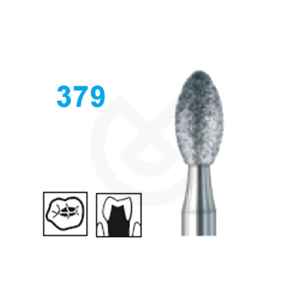 FRESA DIAMANTE TURBINA  MODELO 379 LONGITUD ACTIVA 3,4 MM.8379.018.FG GRANO FINO
BUSCH
