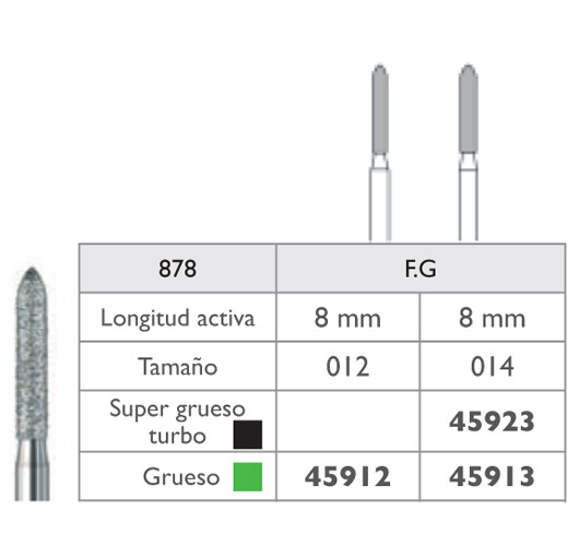 FRESA DIAMANTE TURBINA 6878.012.FG GRANO GRUESO
BUSCH