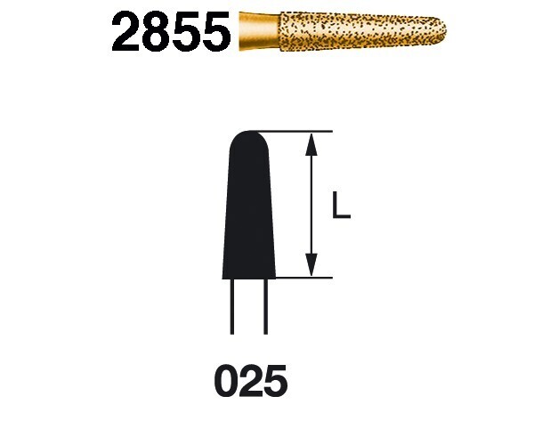 FRESA DIAMANTE CÓNICA CORTA F.G. 2855.314.025 GRANO GRUESO SERIE 2000
KOMET