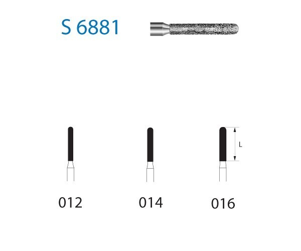 FRESAS DIAMANTE TURBINA F.G. S6881.314.PARALELO REDONDO CON BISEL SERIE-S
KOMET