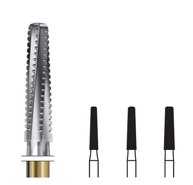 FRESA TUNGSTENO CÓNICA DENTADA F.G. H847KRG.314.018 PARA TITANIO
KOMET