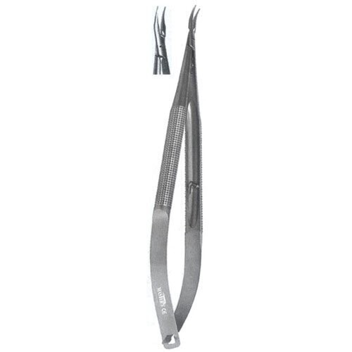 PORTA AGUJAS CURVO MICRO CIRUGÍA 18CM MASTER