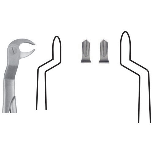FORCEPS EXTRACCIÓN FORMA INGLESA TERCEROS MOLARES INFERIORES DERECHA FIG. 22R MASTERS