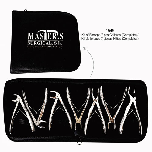 KIT DE FORCEPS PARA NIÑOS 7 UNIDADES  MASTERS
