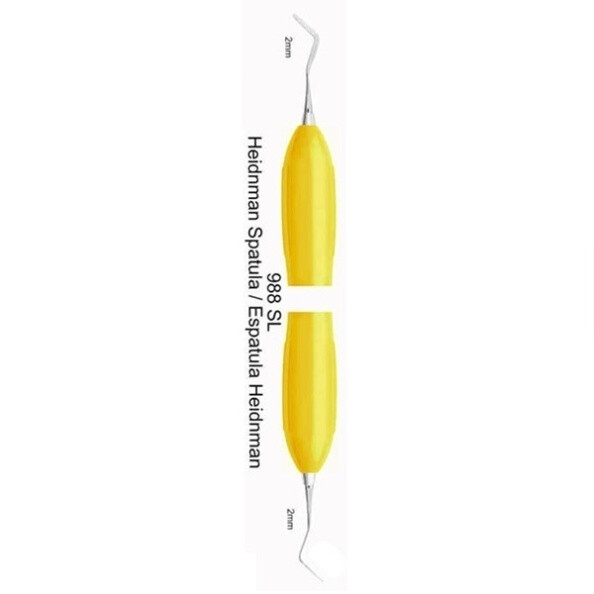 ESPÁTULA COMPOSITE HEIDEMANN 2MM MANGO SILICONA 10MM ANCHO MASTERS