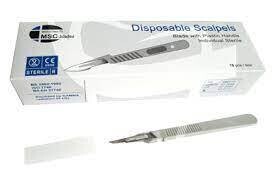 HOJAS DE BISTURÍ DESECHABLE CON MANGO ESTÉRILES SURPODO
RAZORMED