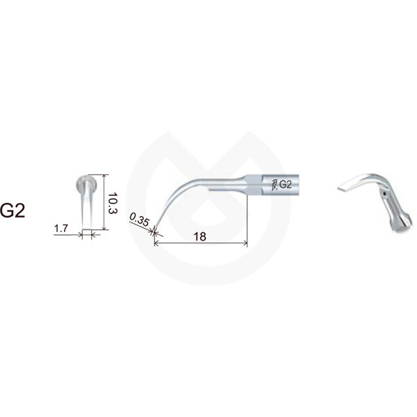 INSERTO PUNTA ULTRASONIDO COMPATIBLE EMS/MECRON. G2 (C DE EMS)
WOODPECKER