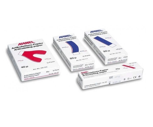 PAPEL ARTICULAR RECTO ROJO-AZUL 80 MICRAS
HANEL