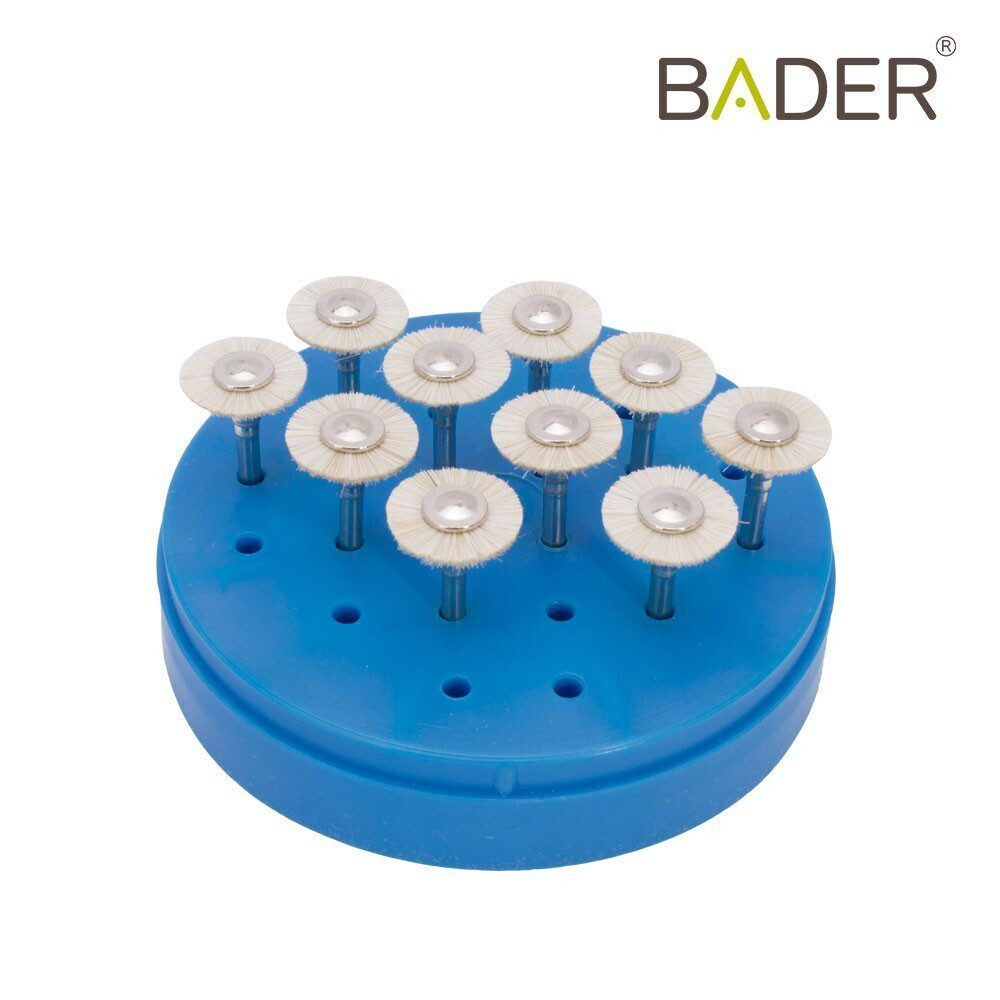 Cepillo para CA Pelo Cabra Blanco 10 UDS SIN FRESERO BADER® DENTAL