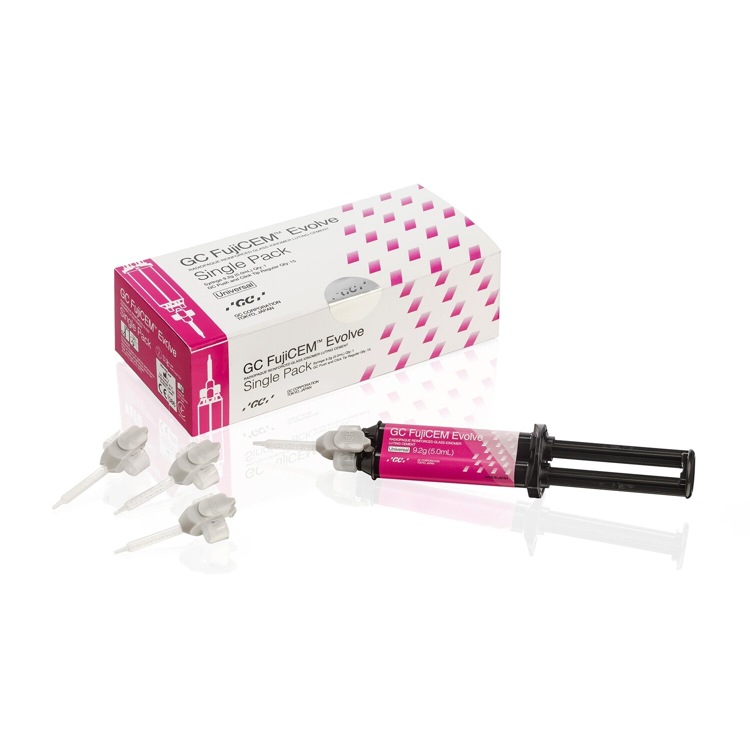 GC FUJICEM EVOLVE STARTER KIT
GC
CEMENTO DEFINITIVO IONOMERO VIDRIO