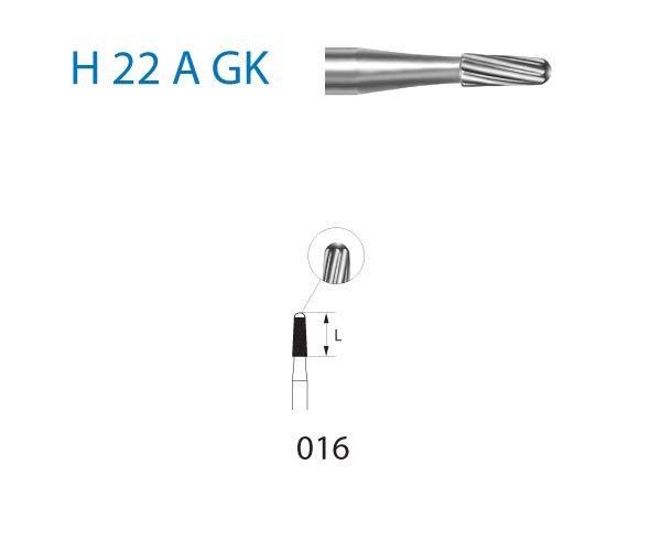 FRESA PARA QUITAR COMPOSITE H22AGK Marca KOMET