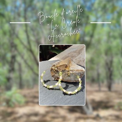 Boucle d&#39;oreille &quot;La Créole Accrochée&quot;
