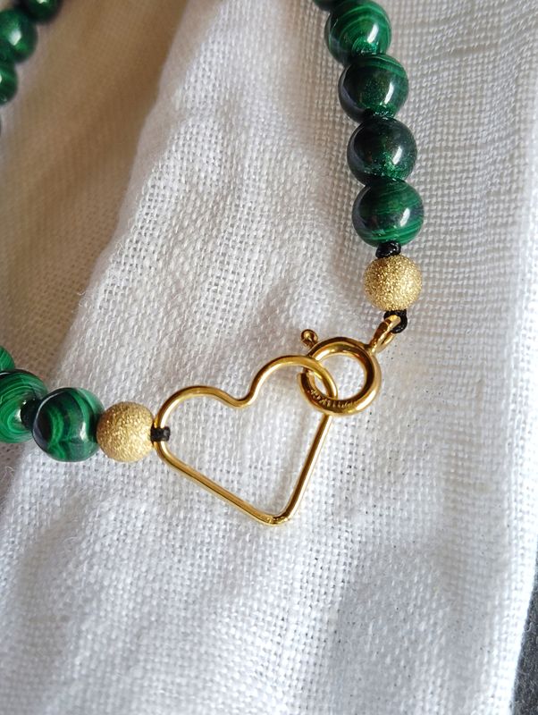 "Le Stylé" Gold-Filled en Malachite