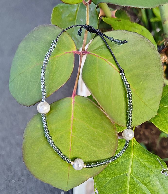 &quot;Le Léger&quot; Argent925 en Labradorite et perles de rocaille