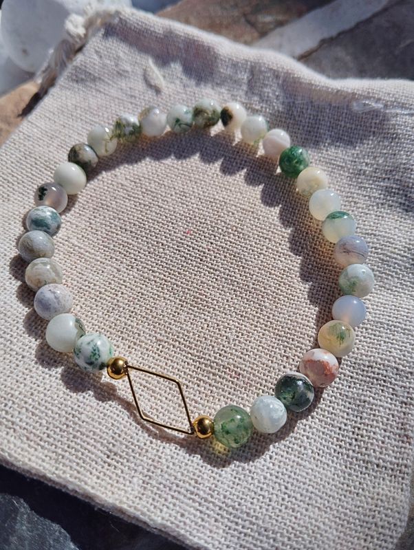 &quot;Le Classique Breloque&quot; en Agate arbre