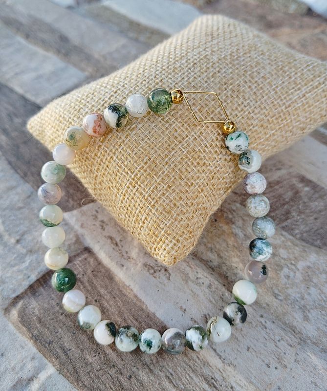 "Le Classique Breloque" en Agate arbre