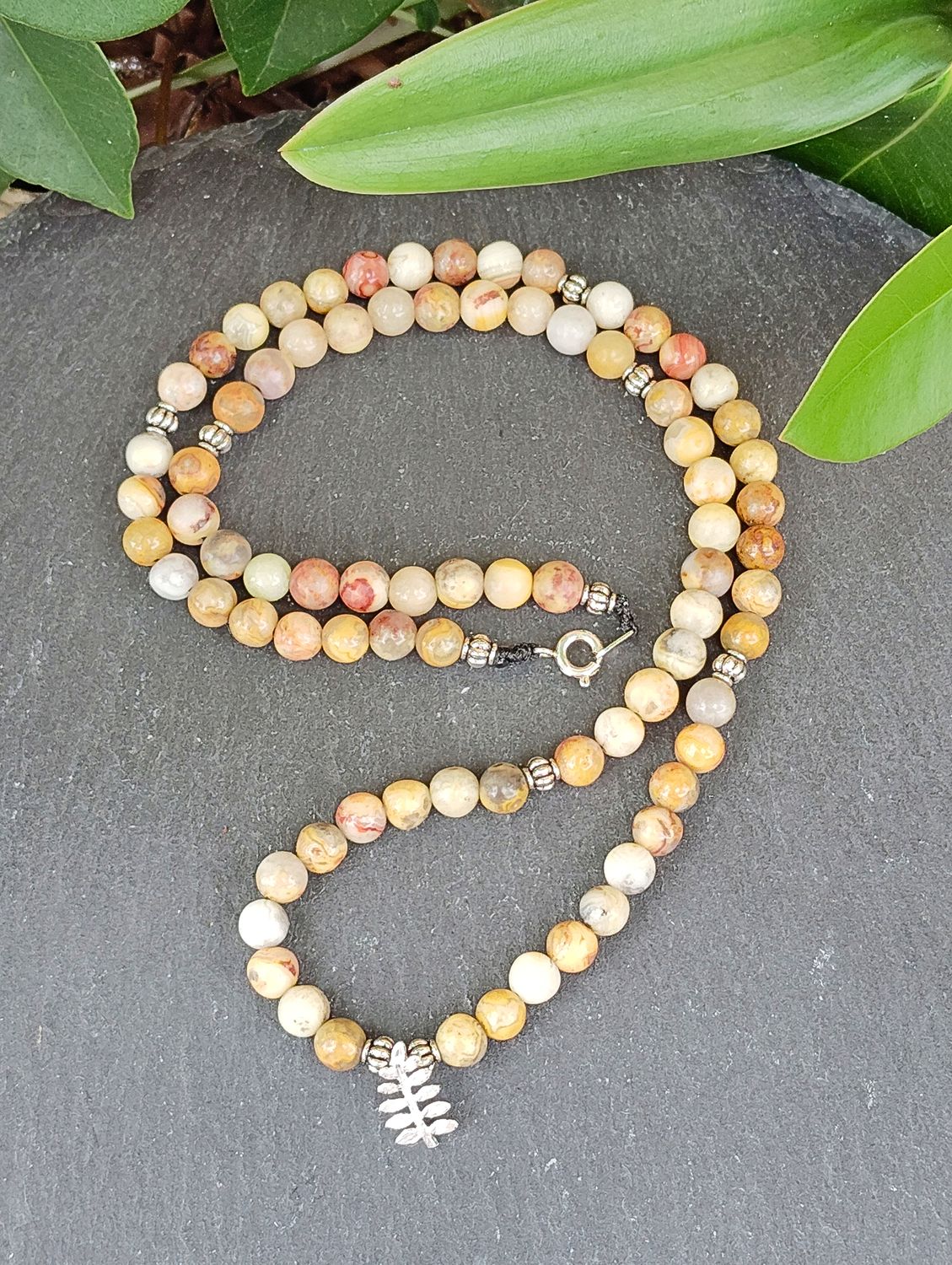 Collier en Agate Crazy Lace