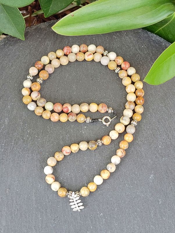 Collier en Agate Crazy Lace