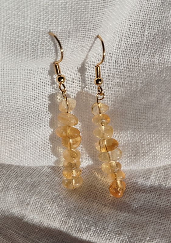 "Les Pendantes" en Citrine chips