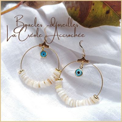 Boucle d&#39;oreille &quot;La Créole Accrochée&quot;