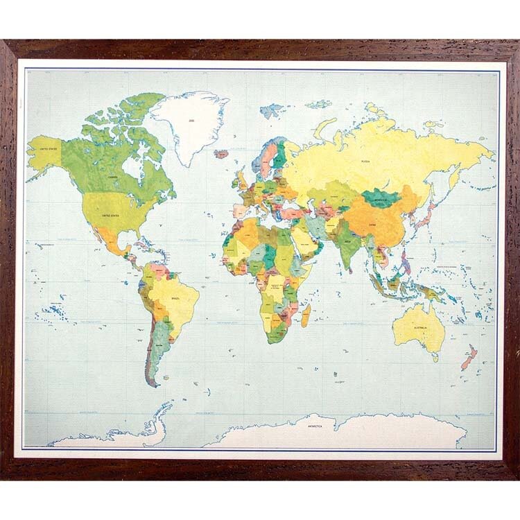 poster - zemljevid sveta