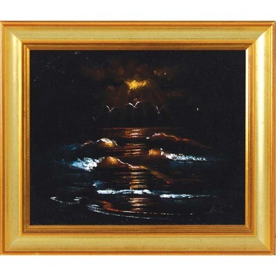umetniška slika - temno morje