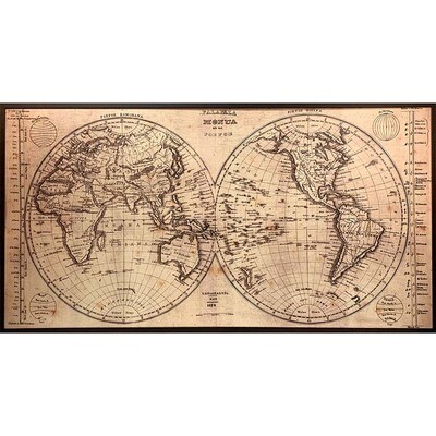 zemljevid sveta - starinski