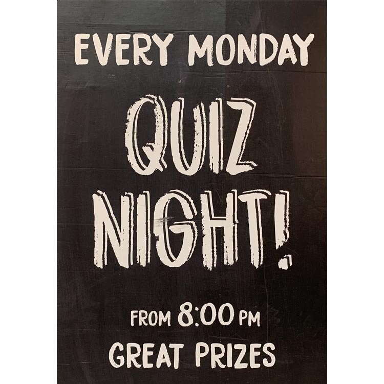 poster - quiz night