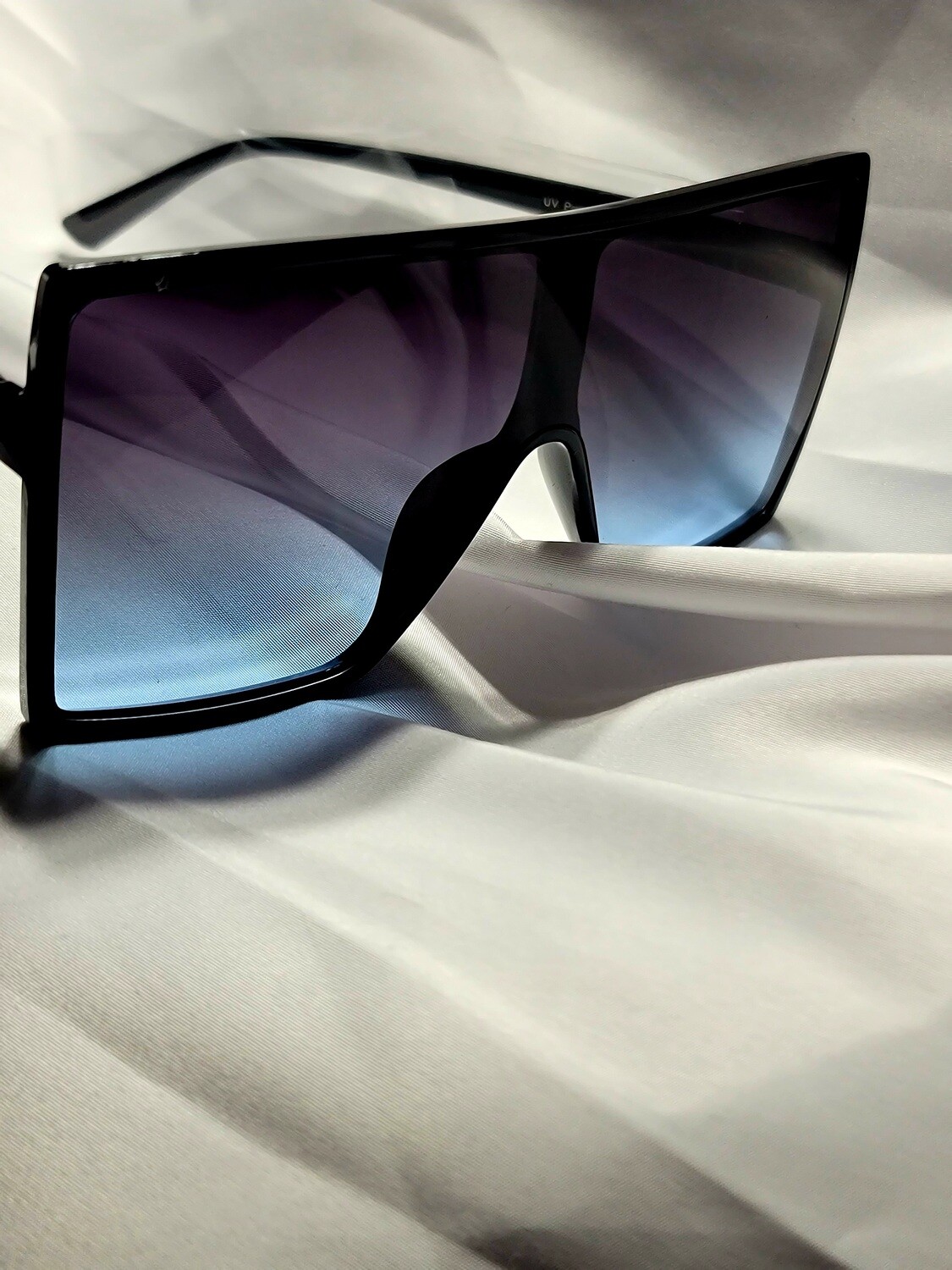 Super Star-purple blue lens (Black Frames)