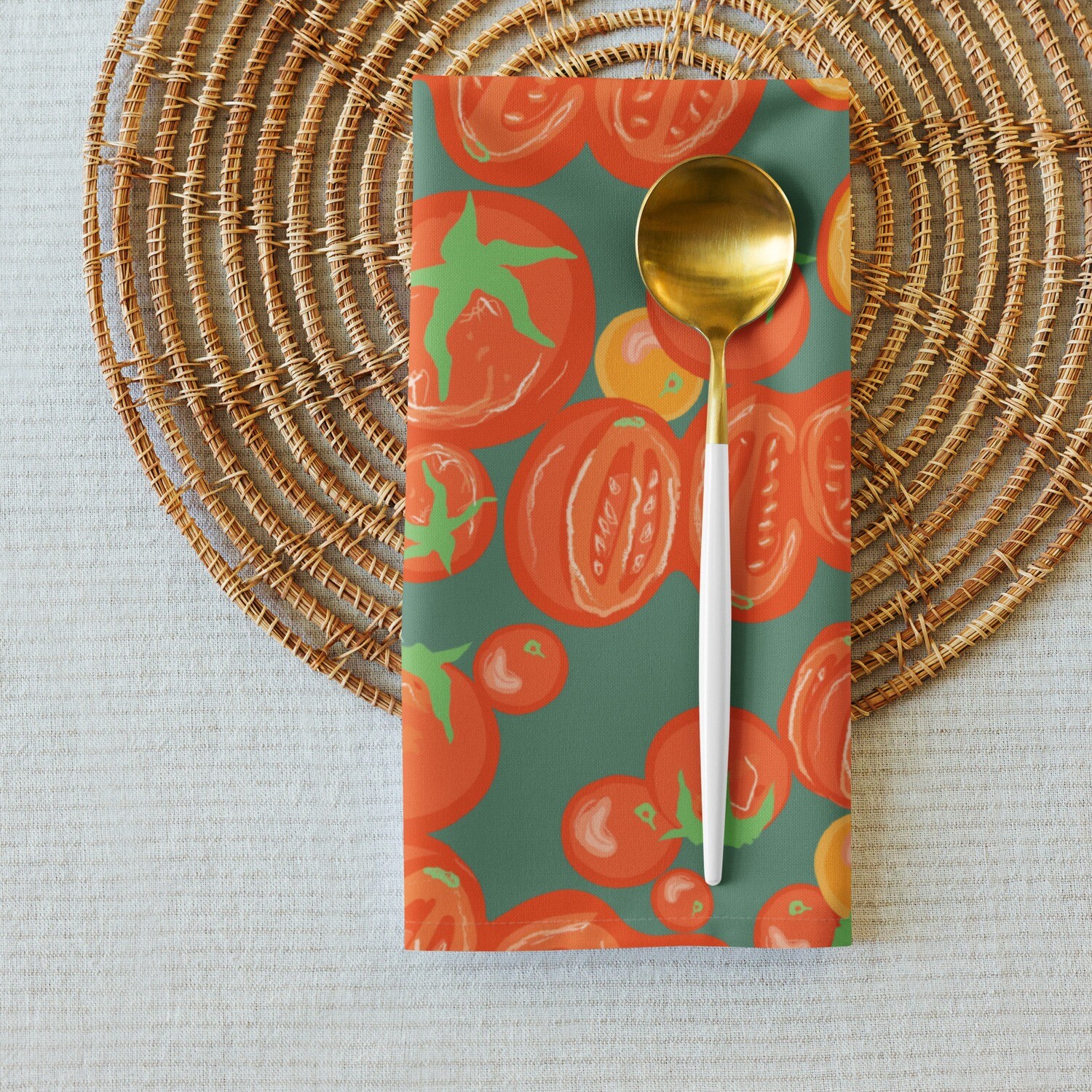 Tomato cloth napkin set