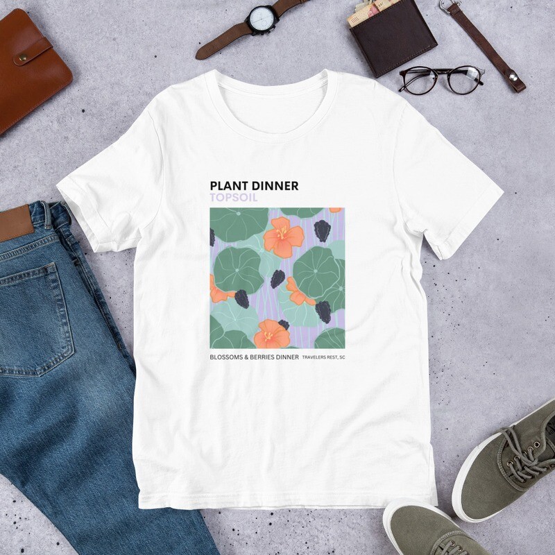 Blossom and berries dinner Unisex t-shirt