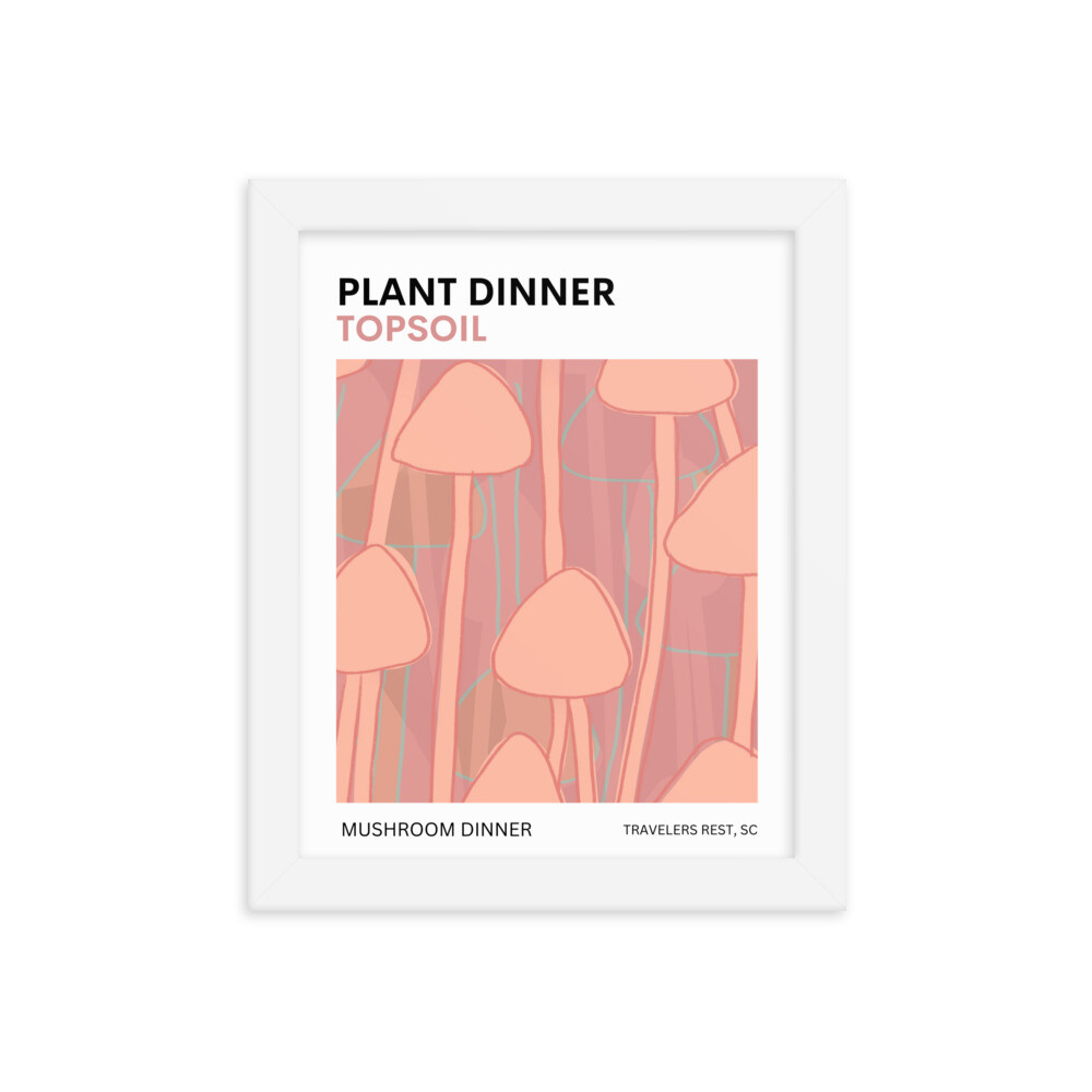 Mushroom Framed poster